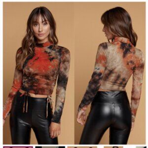 NWT - Heart & Hips - Tie Dye Top M/ L